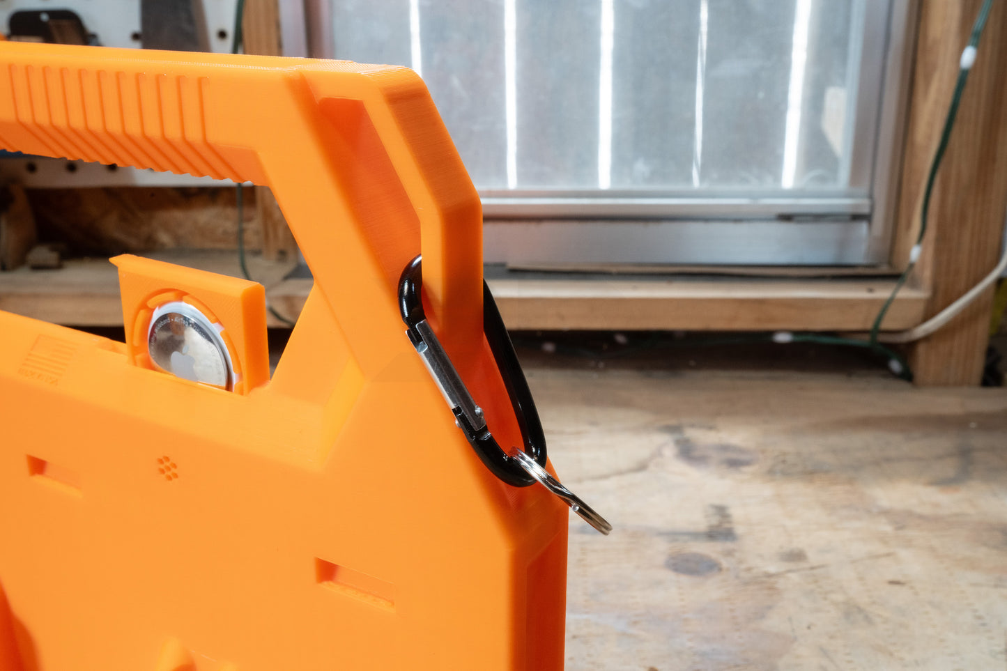 Ridgid Battery Caddy PowerSlide Carrier 4 w/ AirTag Tracking Support by TripleD Tools - Secure Battery Holder Made in America - TripleD Tools