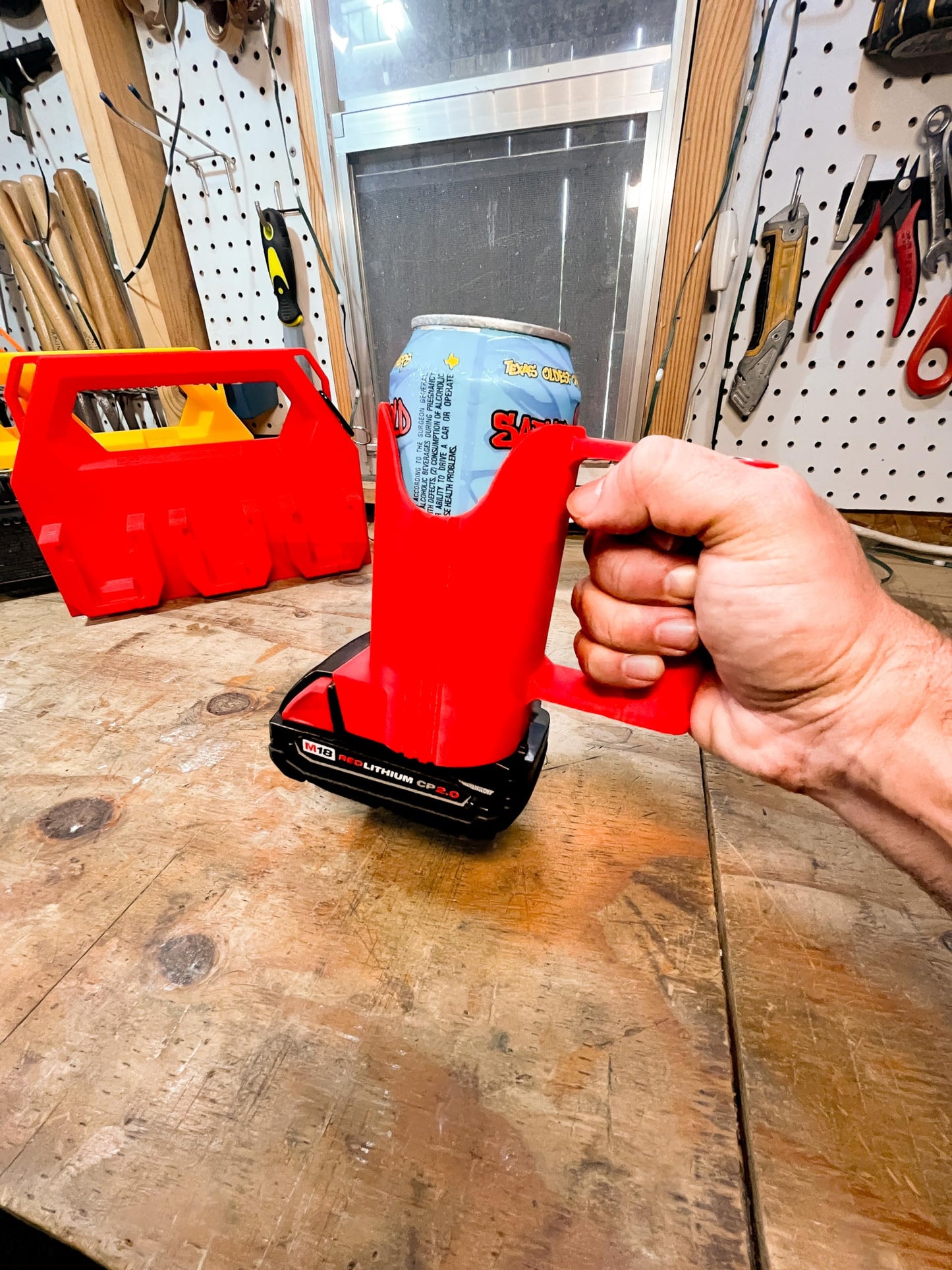 TripleD Tools ToolFuel Can Sleeve - Hybrid Milwaukee Battery and Can Holder - TripleD Tools