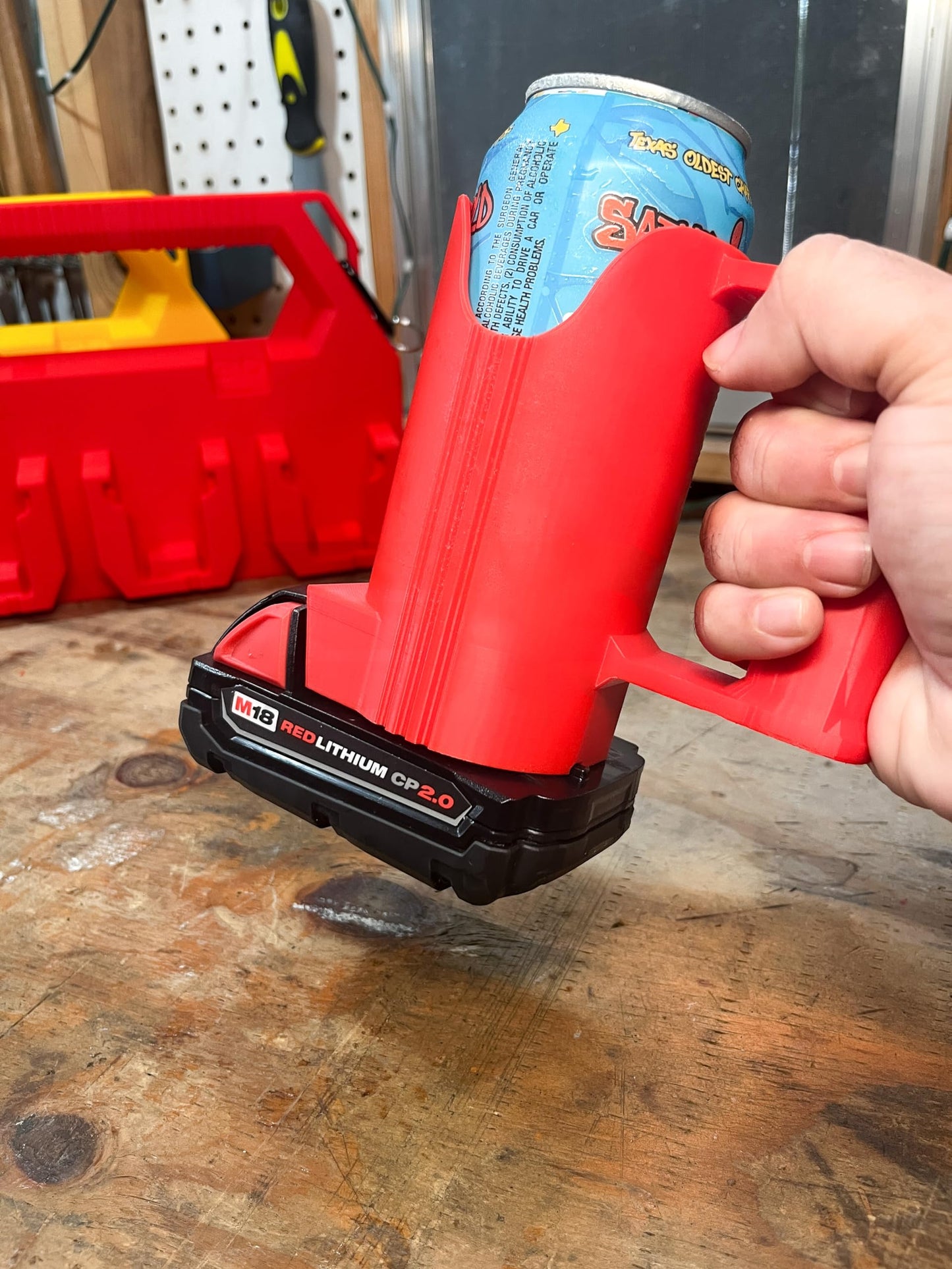 TripleD Tools ToolFuel Can Sleeve - Hybrid Milwaukee Battery and Can Holder - TripleD Tools